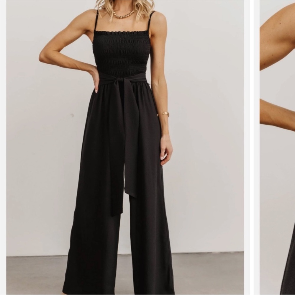 NWT Baltic Born Vanessa Wide Leg Smocked Jumpsuit